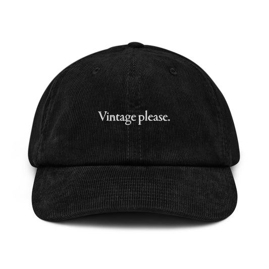 Vintage please Corduroy hat