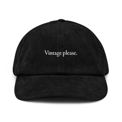 Vintage please Corduroy hat