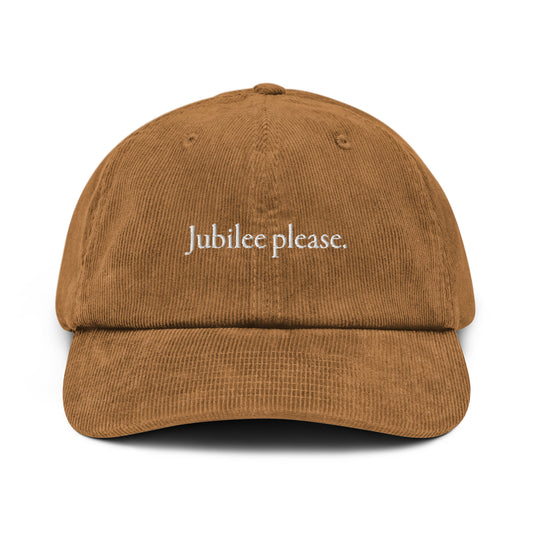 Jubilee please. Corduroy hat