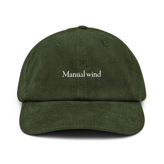 Manual wind Corduroy Hat