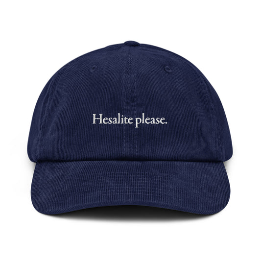 Hesalite please Corduroy Hat